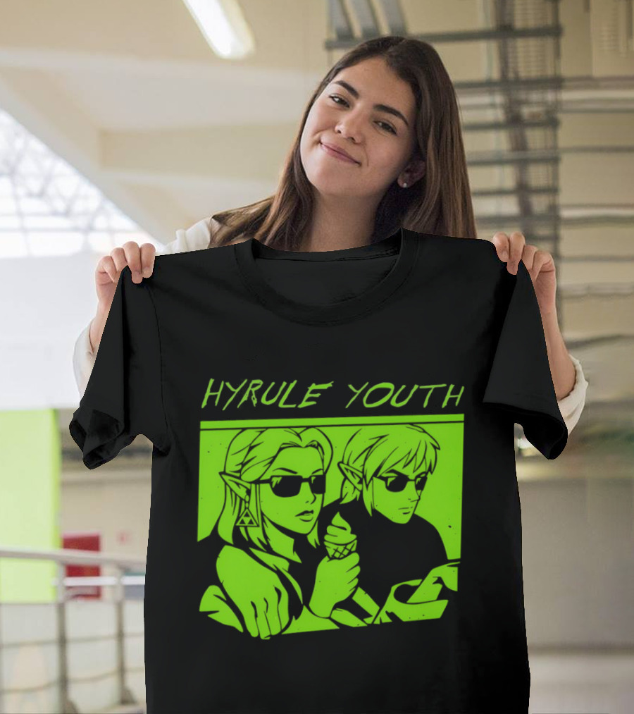 Hyrule Youth The Legend Of Zelda Sunglasses And Ice Cream T-Shirt