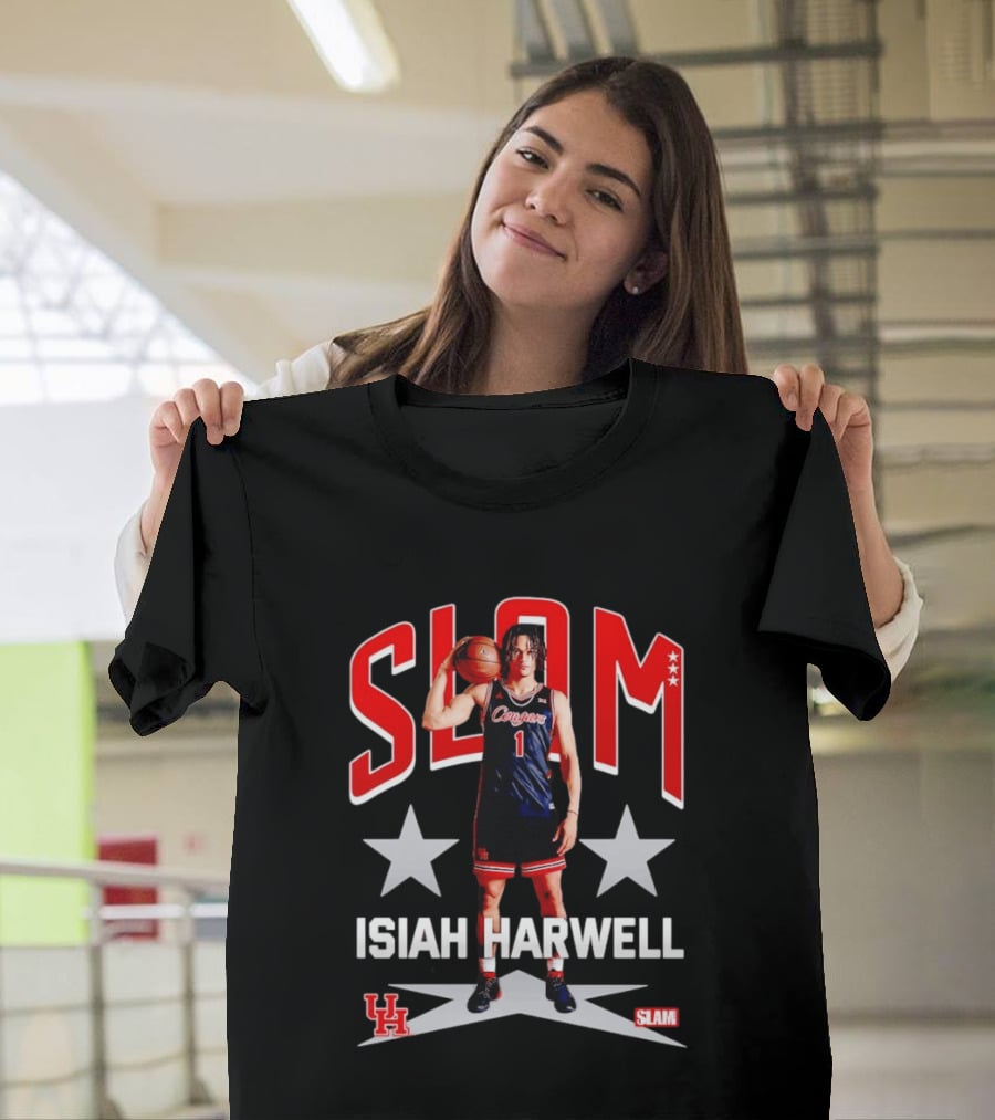 Slam Isiah Harwell Houston Cougars Basketball Remix T-Shirt