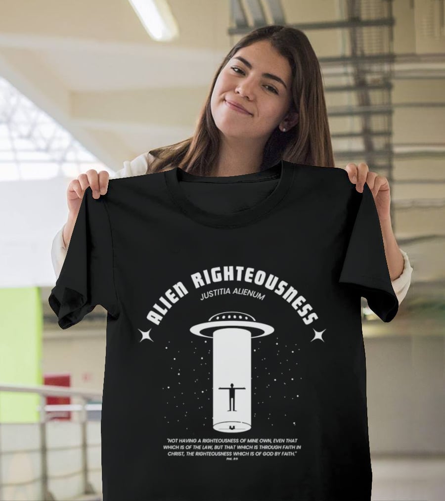 Righteousness UFO Justitia Alienum Faithful Law T-Shirt
