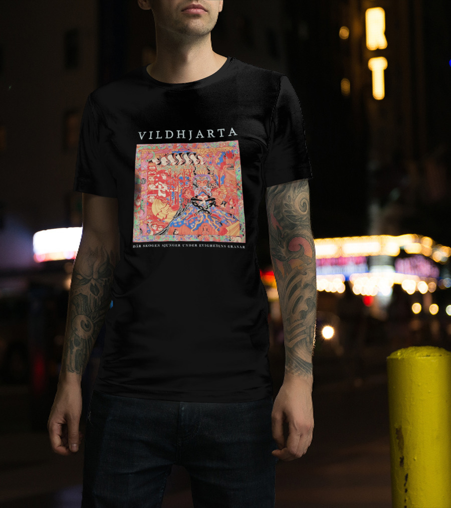 Vildhjarta Där Skogen Sjunger Under Evighetens Granar Psychedelic Fantasy Forest Band T-Shirt