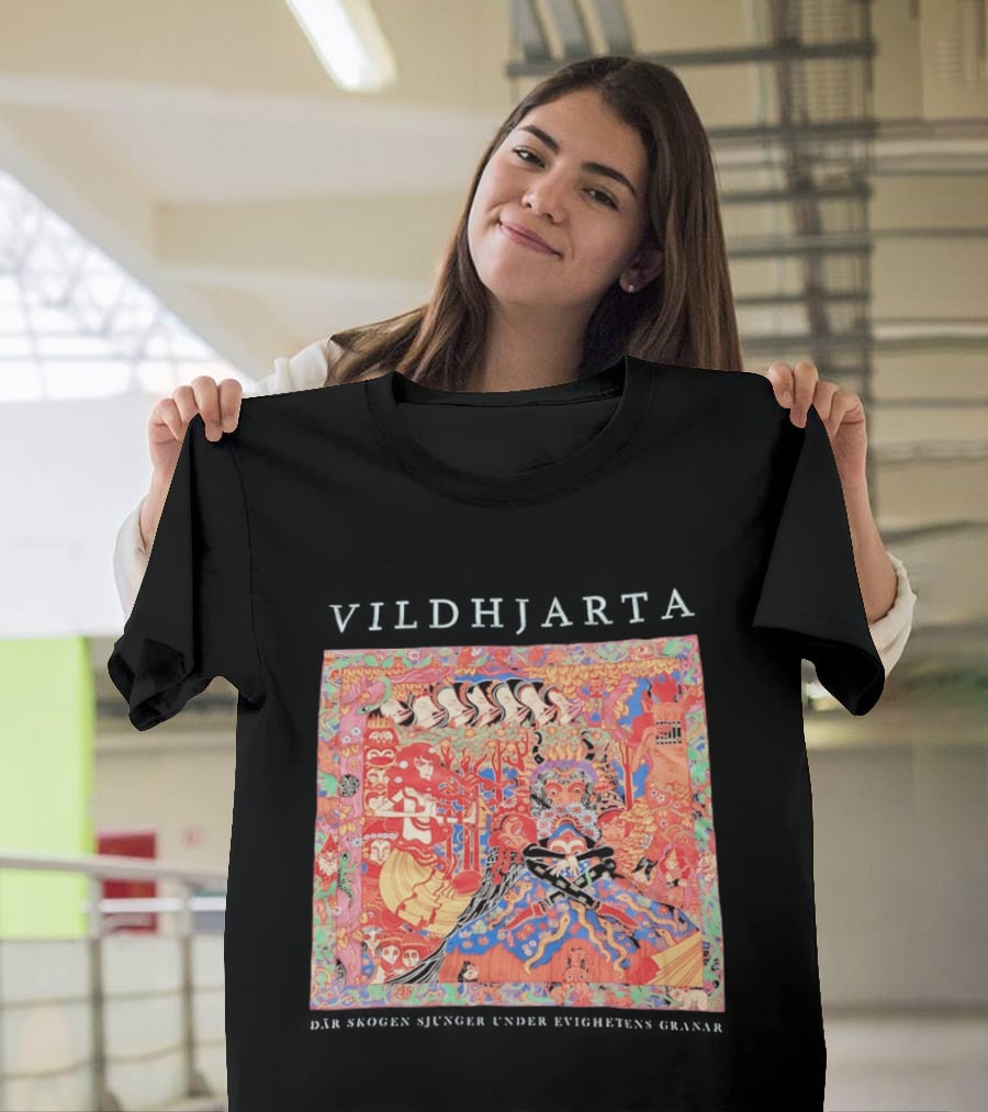 Vildhjarta Där Skogen Sjunger Under Evighetens Granar Psychedelic Fantasy Forest Band T-Shirt