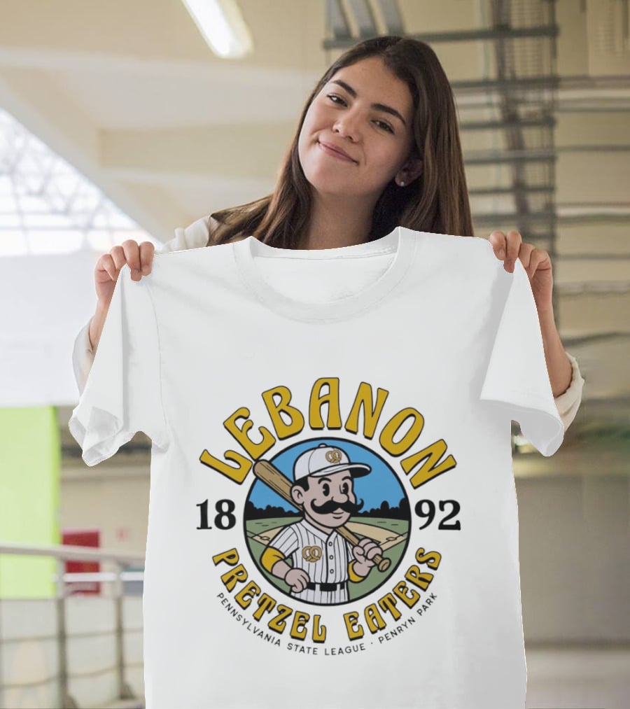 Lebanon Pretzel Eaters Baseball 1892 Pennsylvania State League Penn Park T-Shirt