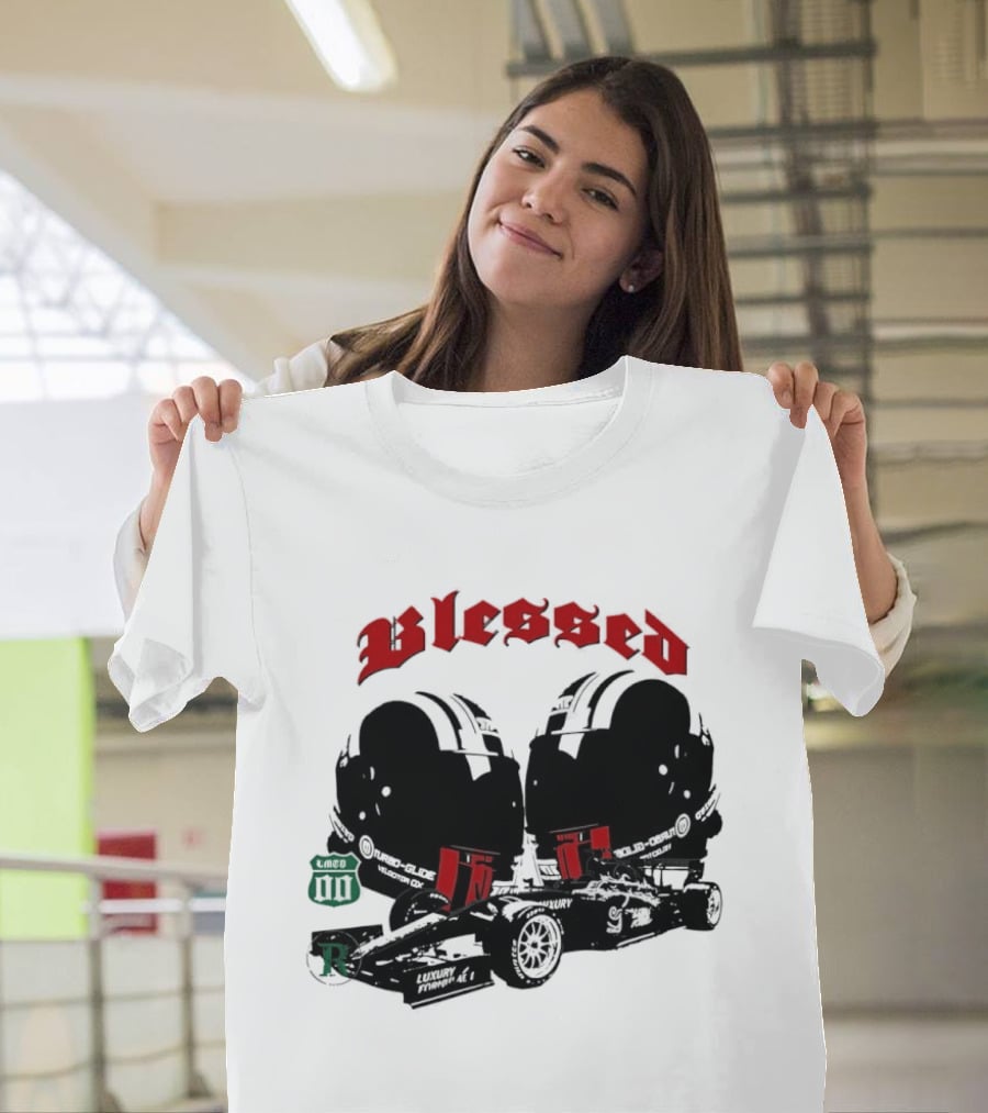 Blessed Formula 1 Racing Vintage Car T-Shirt