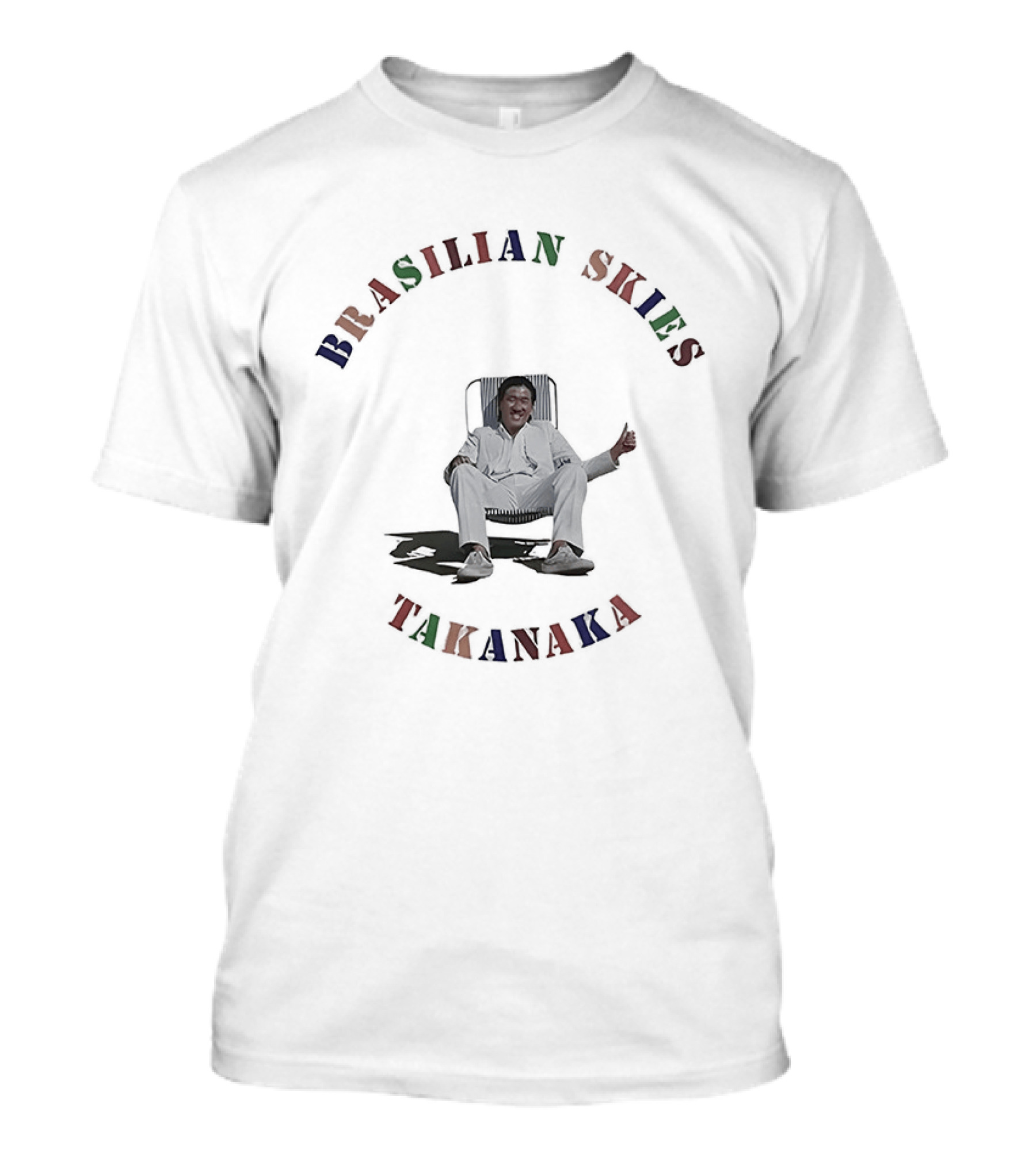 Brasilian Skies Takanaka Sitting Figure T-Shirt