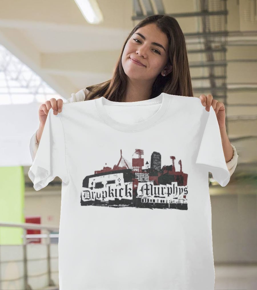 Dropkick Murphys Boston Skyline Band Merch T-Shirt