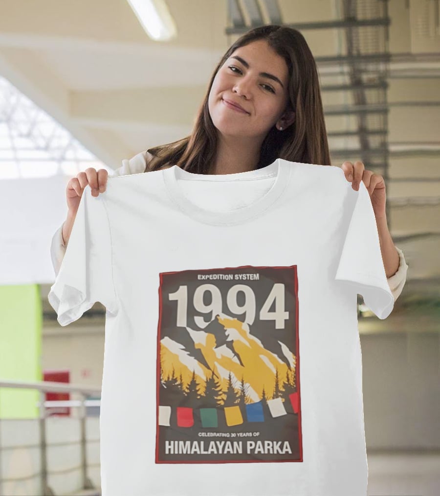 Expedition System 1994 Celebrating 30 Years Of Himalayan Parka Mountain Adventure T-Shirt