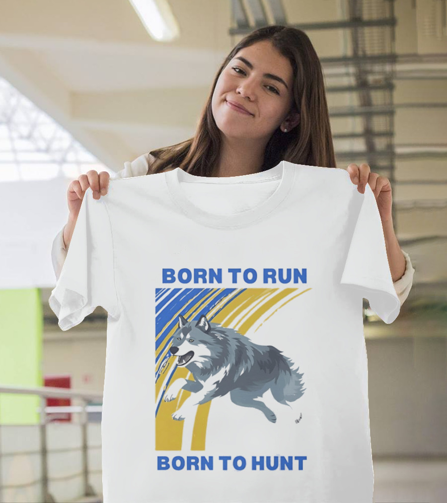 Born To Run Born To Hunt Wolf T-Shirt