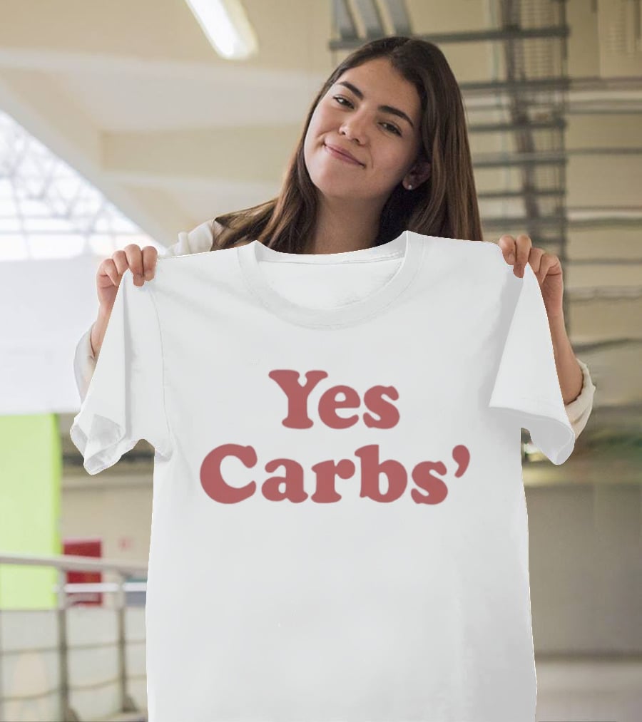 Yes Carbs Ringer Fun Food Lovers T-Shirt
