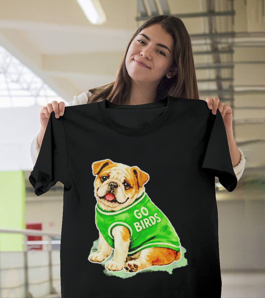 Briish Bulldog Go Birds Phillygoat Passyunk Avenue Green Jersey T-Shirt