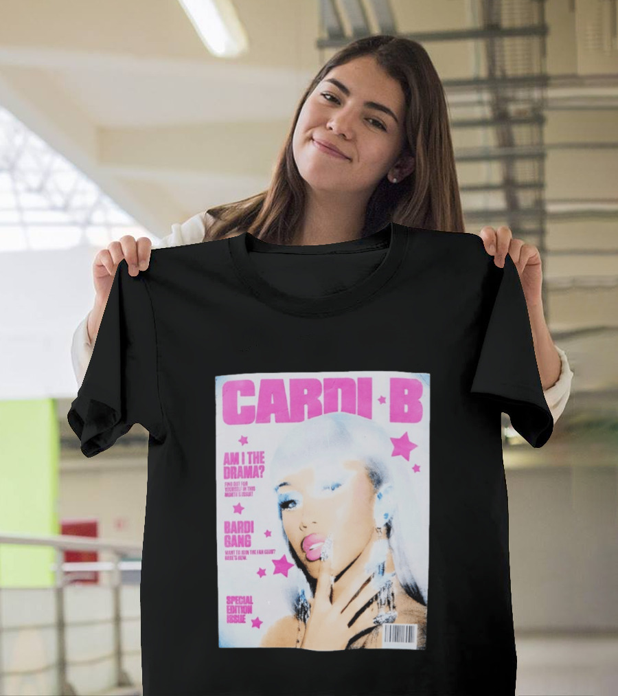 Cardi B Am I The Drama Special Edition Magazine Cover Bardi Gang T-Shirt