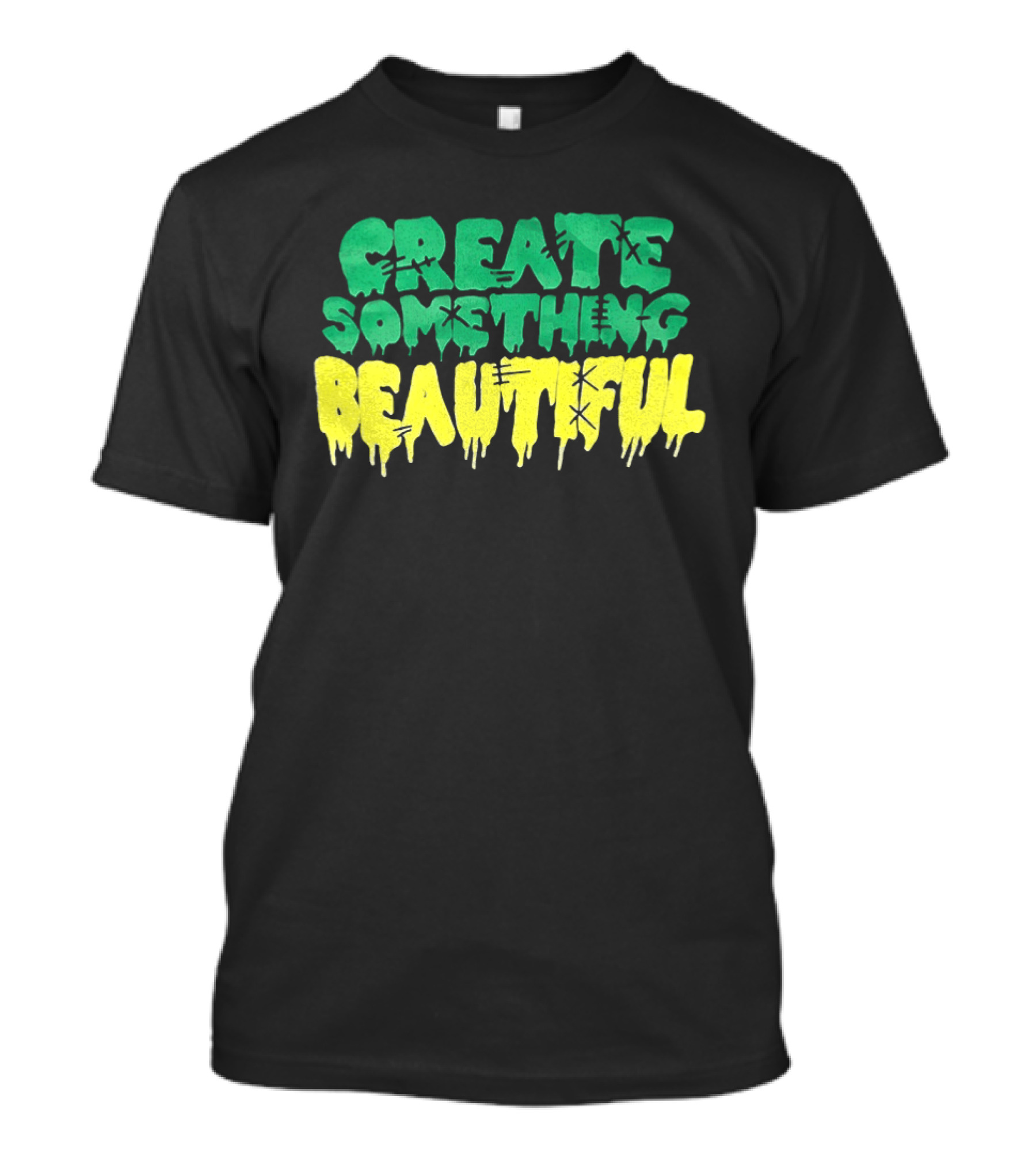 CREATE SOMETHING BEAUTIFUL Drip Melt Stitch T-Shirt