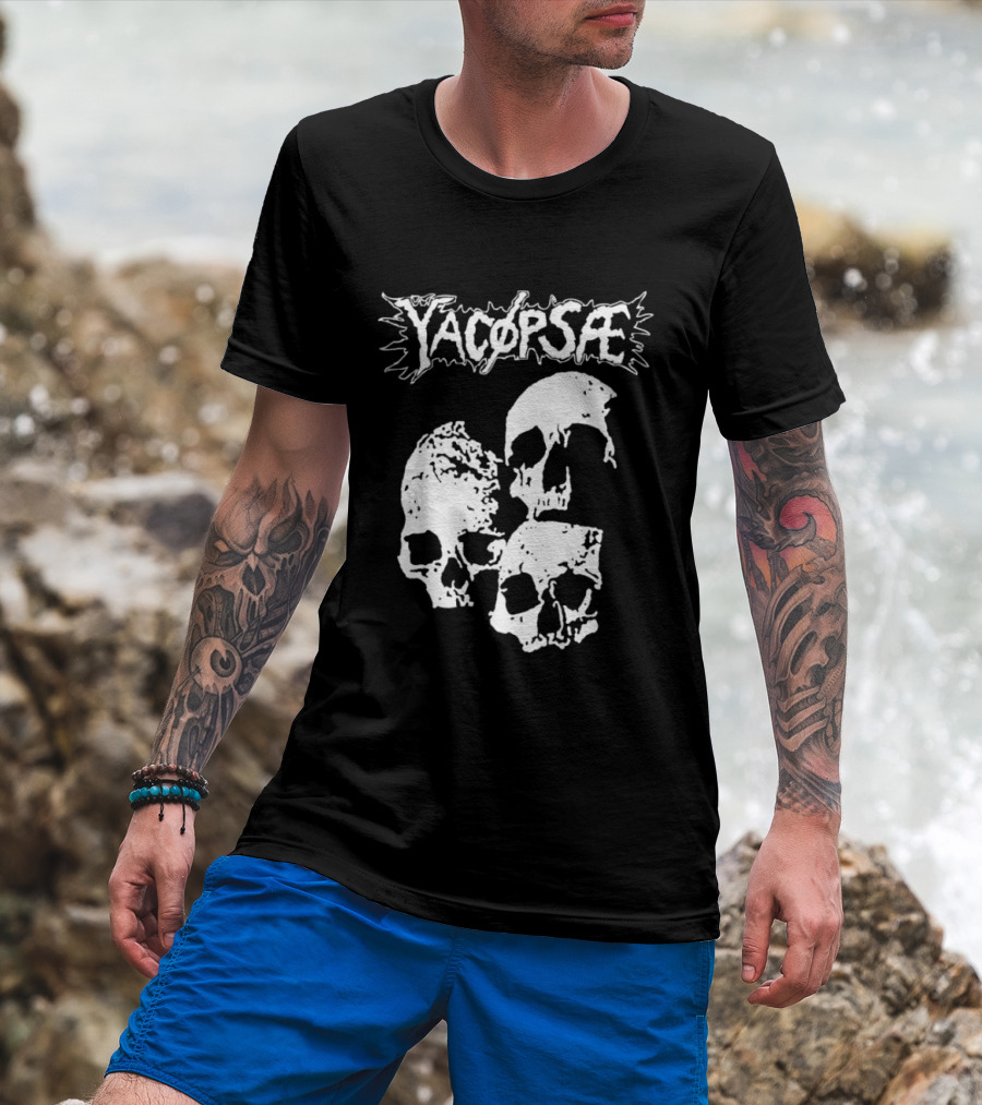 Yacopsae Skull Art Punk Band Merchandise T-Shirt