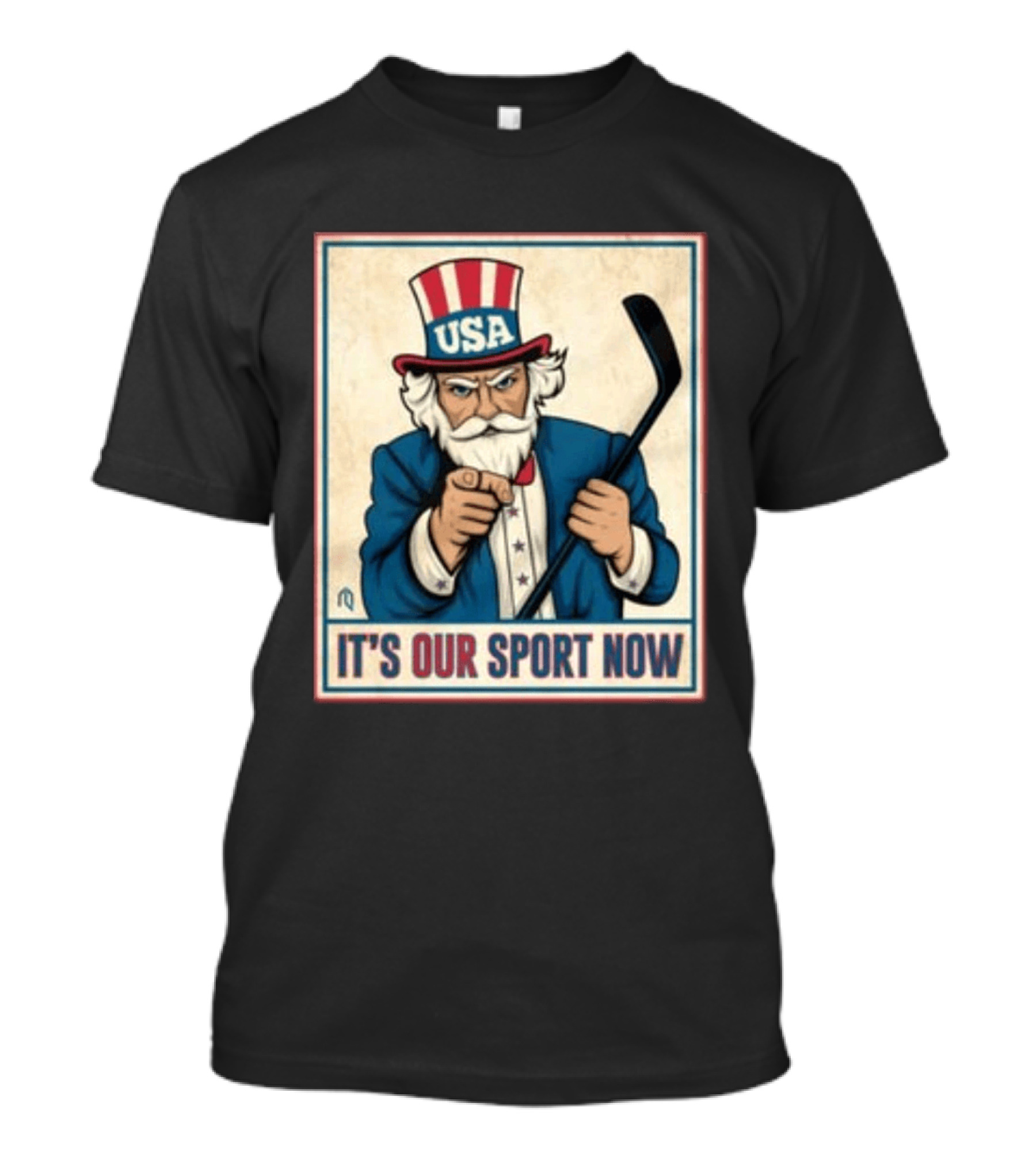 USA Hockey Uncle Sam It's Our Sport Now T-Shirt