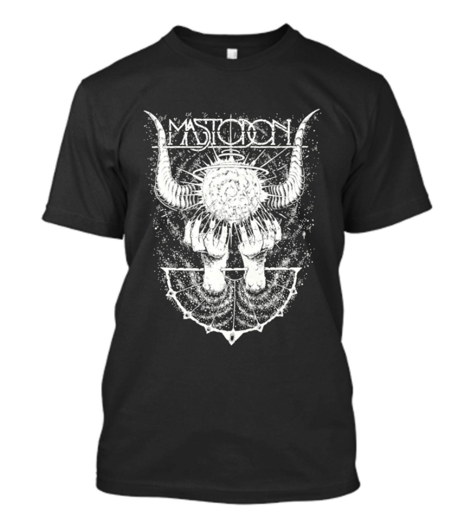 Mastodon Band Horns Geometric Sunburst T-Shirt