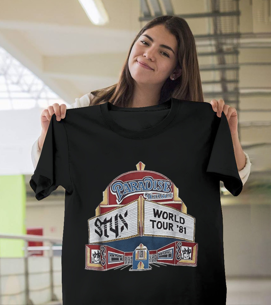 STYX Paradise Theatre World Tour '81 Marquee T-Shirt