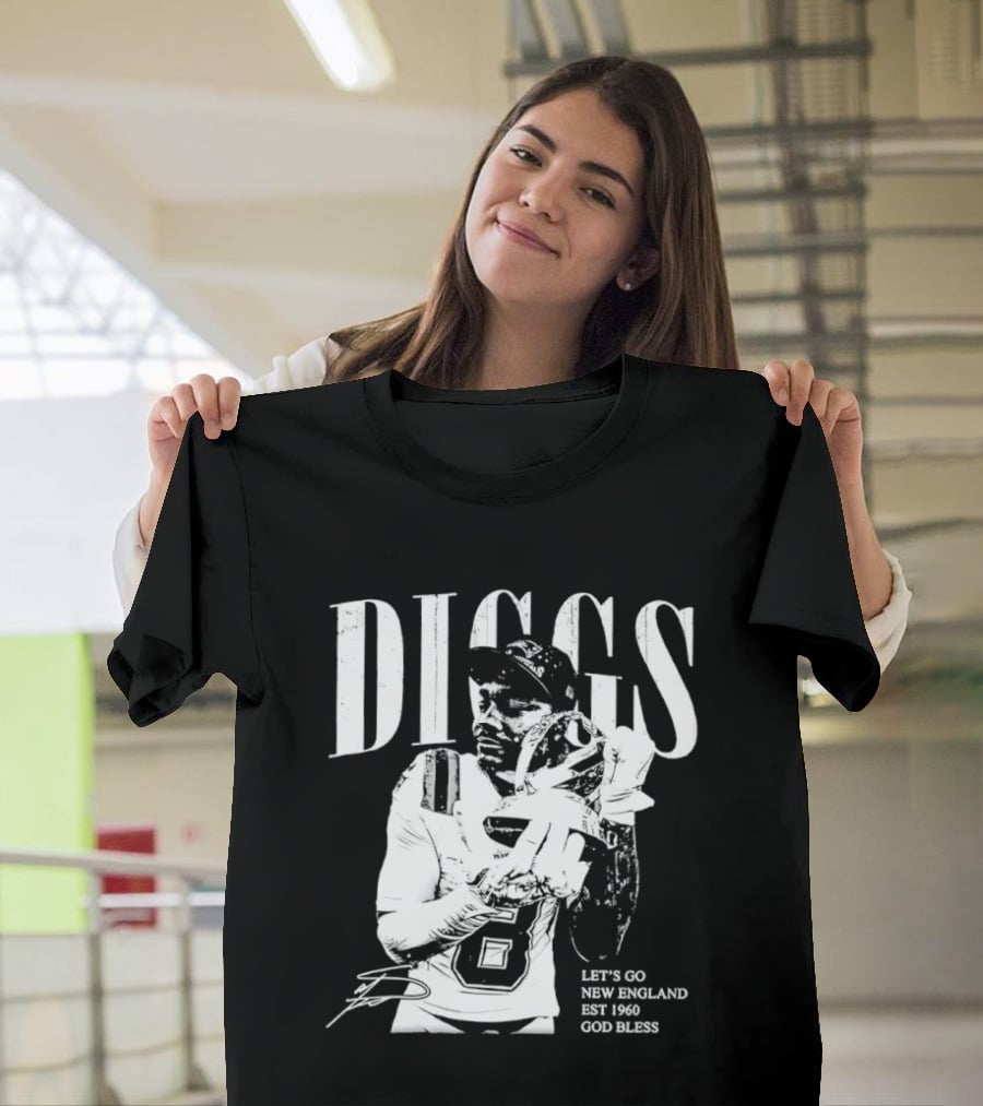 Diggs Let's Go New England Est 1960 God Bless T-Shirt