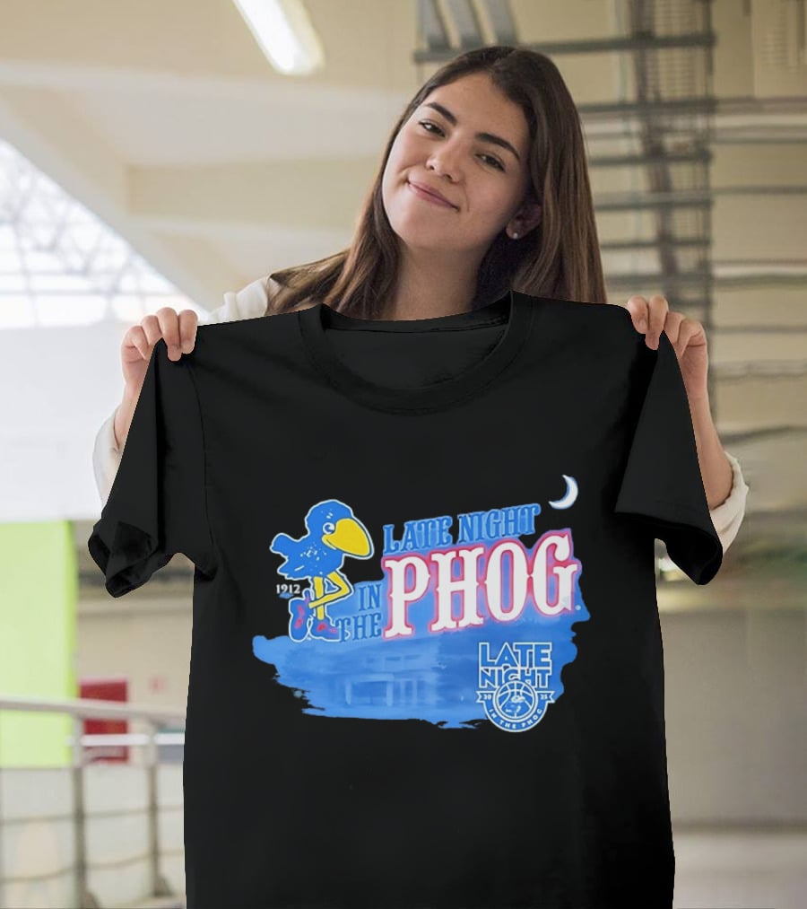 Late Night In The Phog Kansas Jayhawks Since 1912 Basketball Tradition T-Shirt