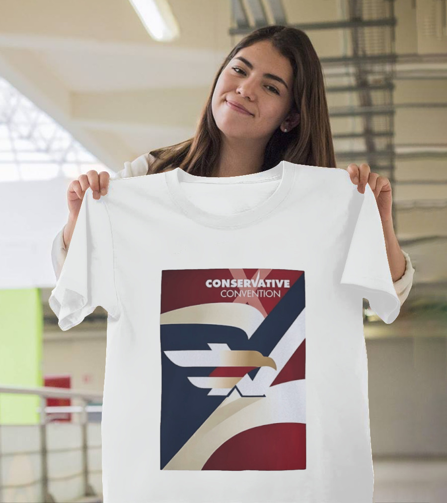 CONSERVATIVE CONVENTION Eagle American Flag T-Shirt