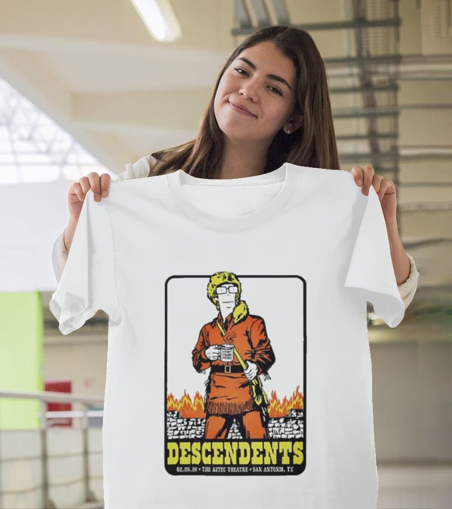 Descendents Coffee Aztec Theatre San Antonio Feb 28 2026 T-Shirt