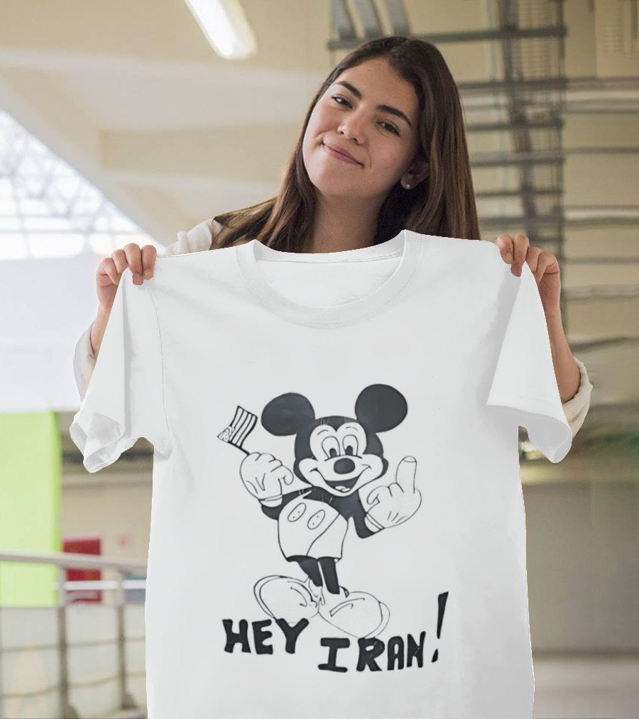 Hey Iran Mickey Mouse T-Shirt