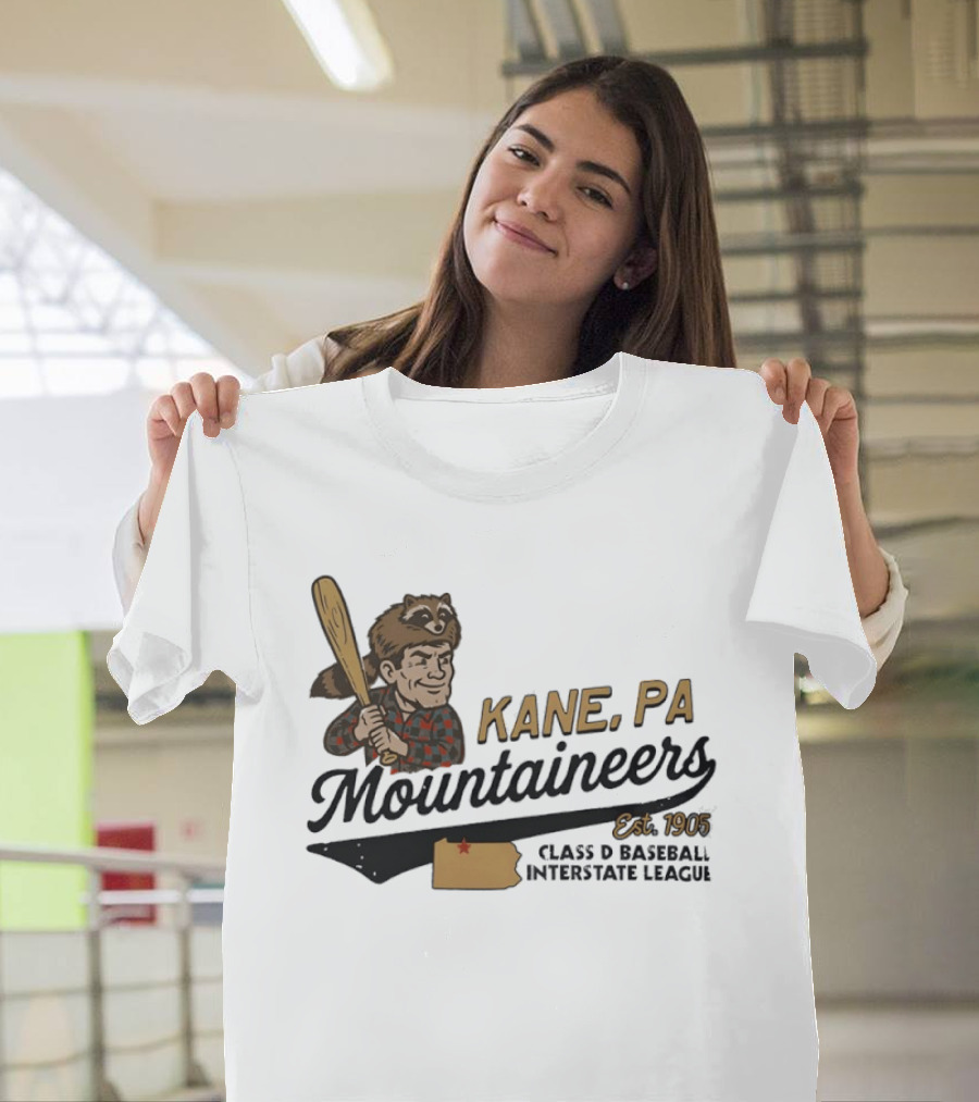 Kane Mountaineers Kane PA Est 1905 Class D Baseball Interstate League T-Shirt