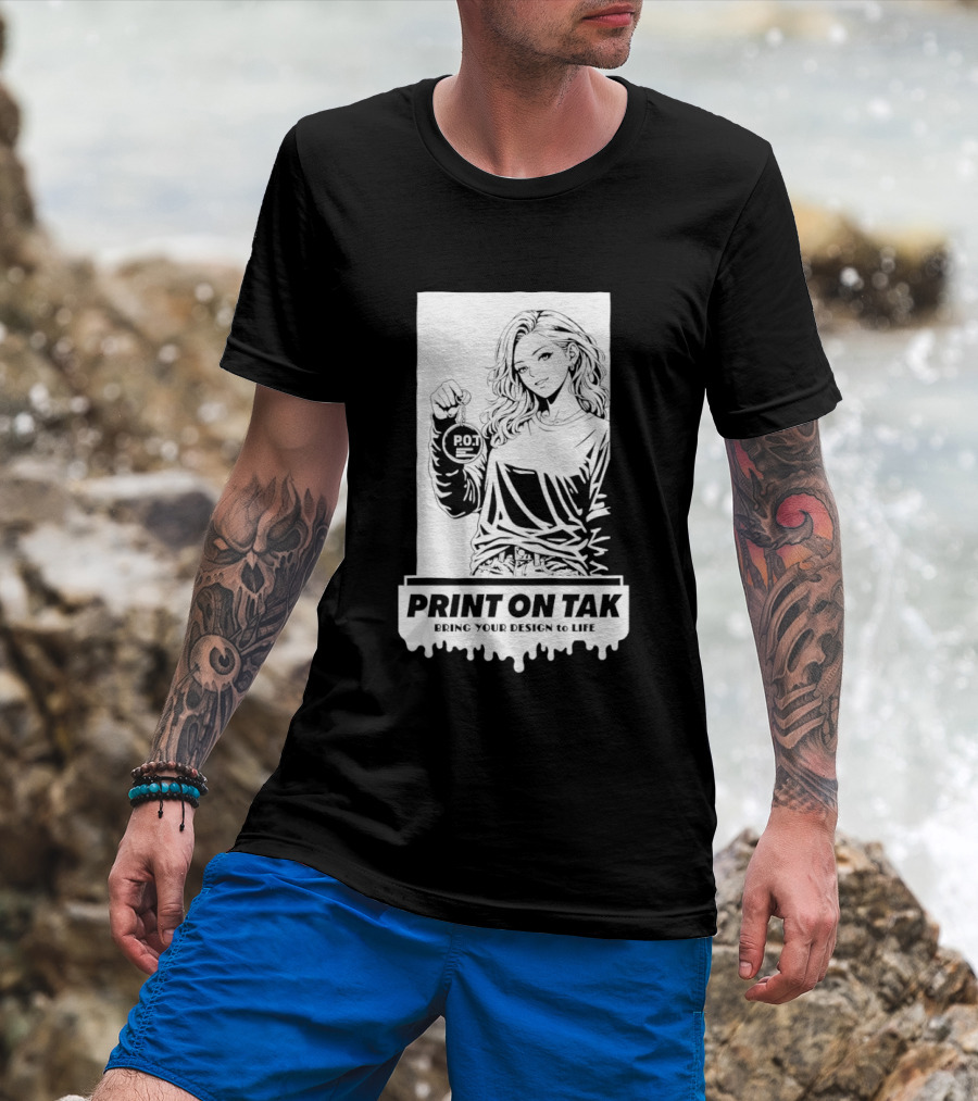 PRINT ON TAK Beautiful Girl Holding POT Bring Your Vision To Life T-Shirt