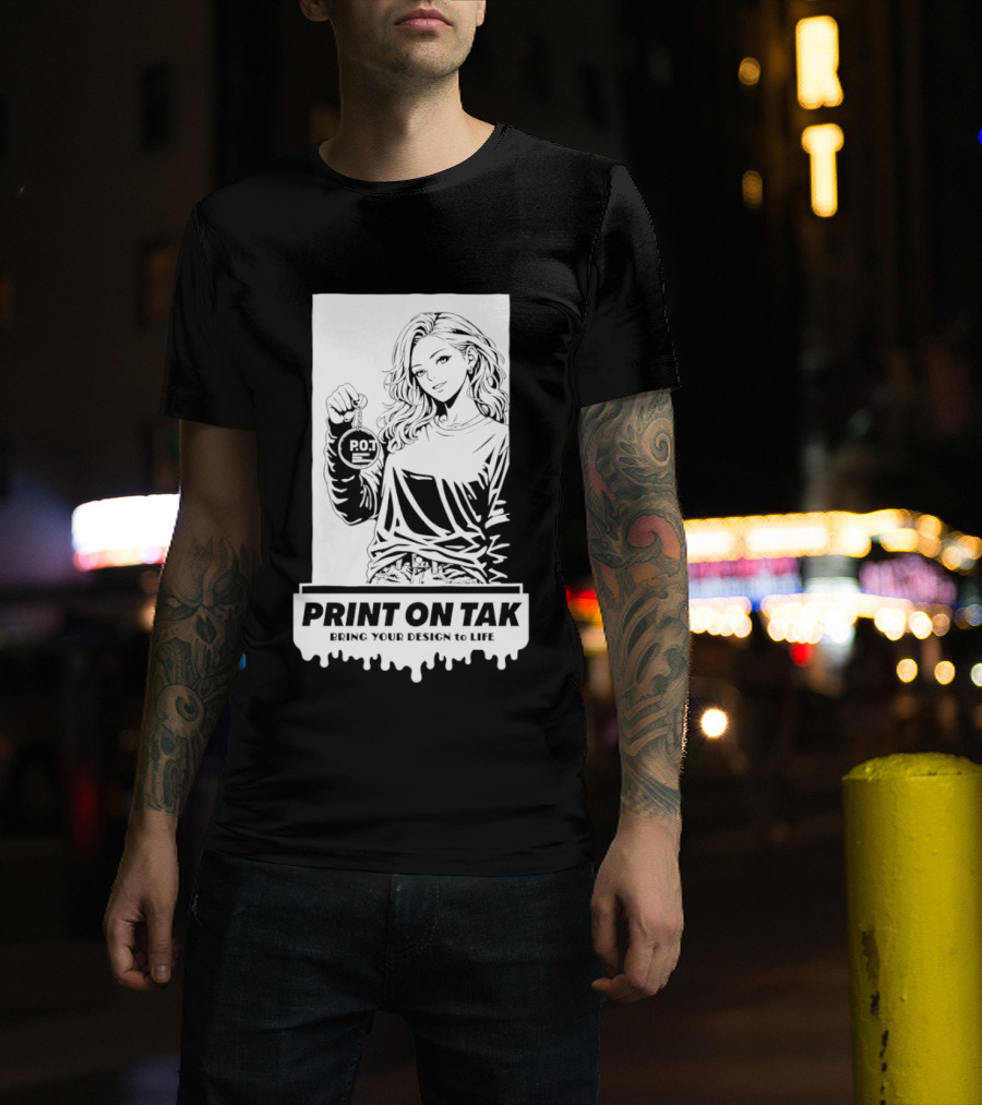 PRINT ON TAK Beautiful Girl Holding POT Bring Your Vision To Life T-Shirt