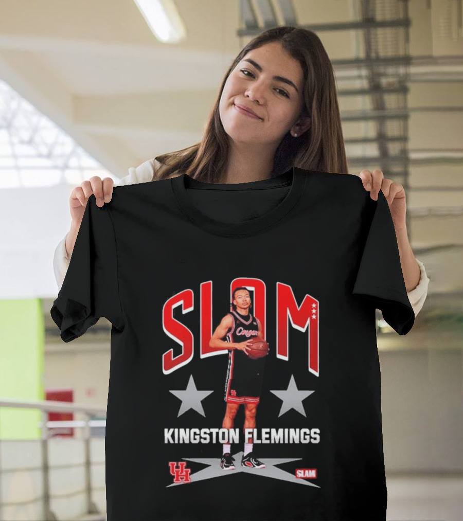 Kingston Flemings SLAM Cover Houston Cougars UH Coogs H Town T-Shirt