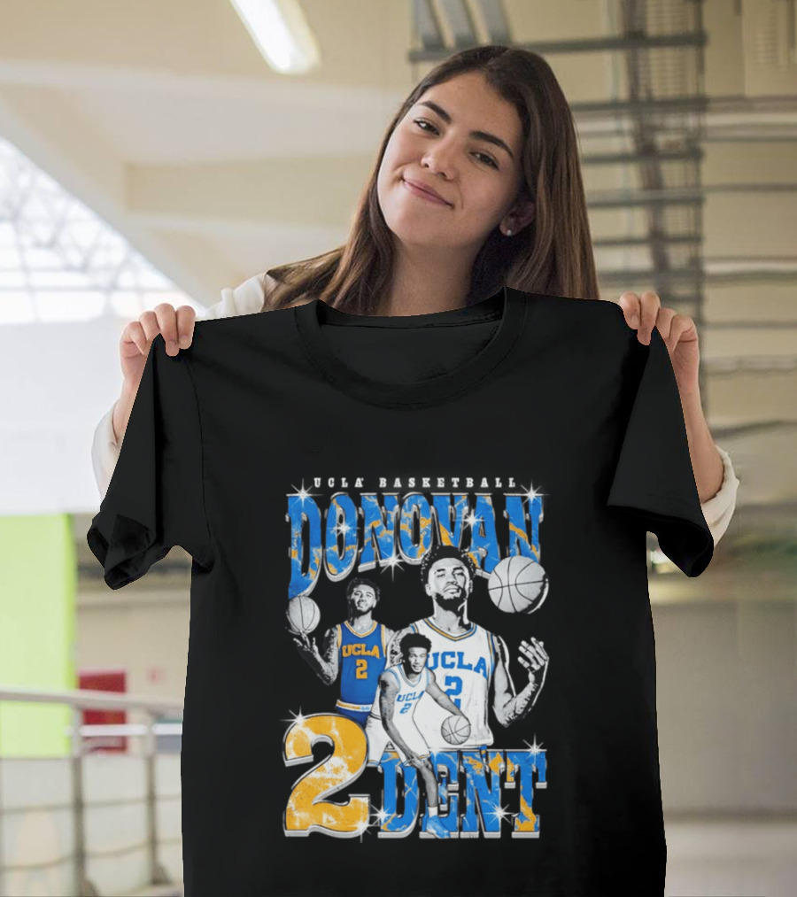 Donovan Dent 2 UCLA Bruins Basketball Player Vintage Team Spirit T-Shirt