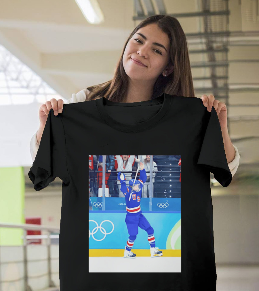 Megan Keller USA Women's Ice Hockey 2026 Olympics Celebration T-Shirt