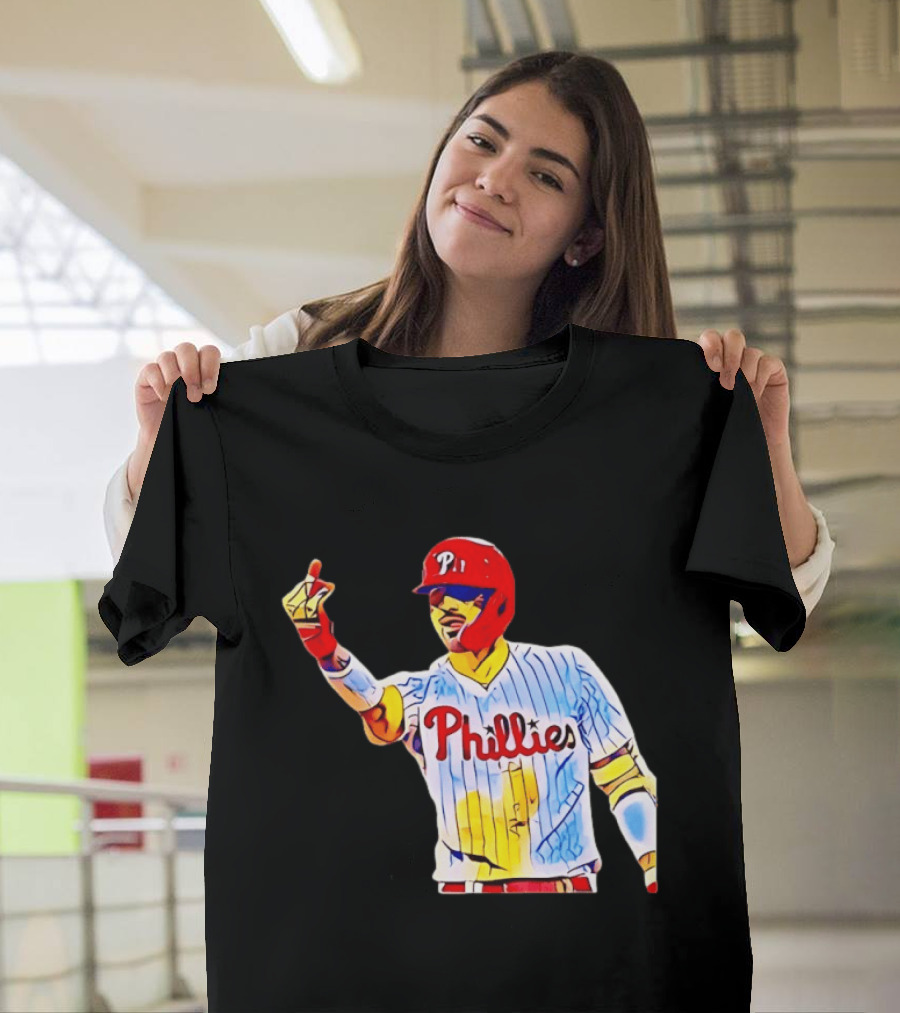 Philadelphia Phillies Nick Castellanos Gesture Baseball Moment T-Shirt