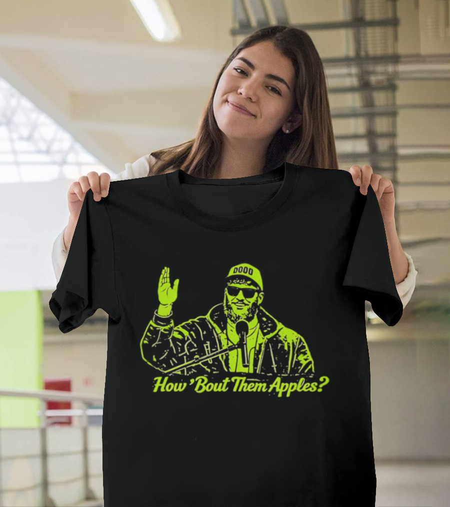 How 'Bout Them Apples Iconic Sunglasses And Microphone T-Shirt