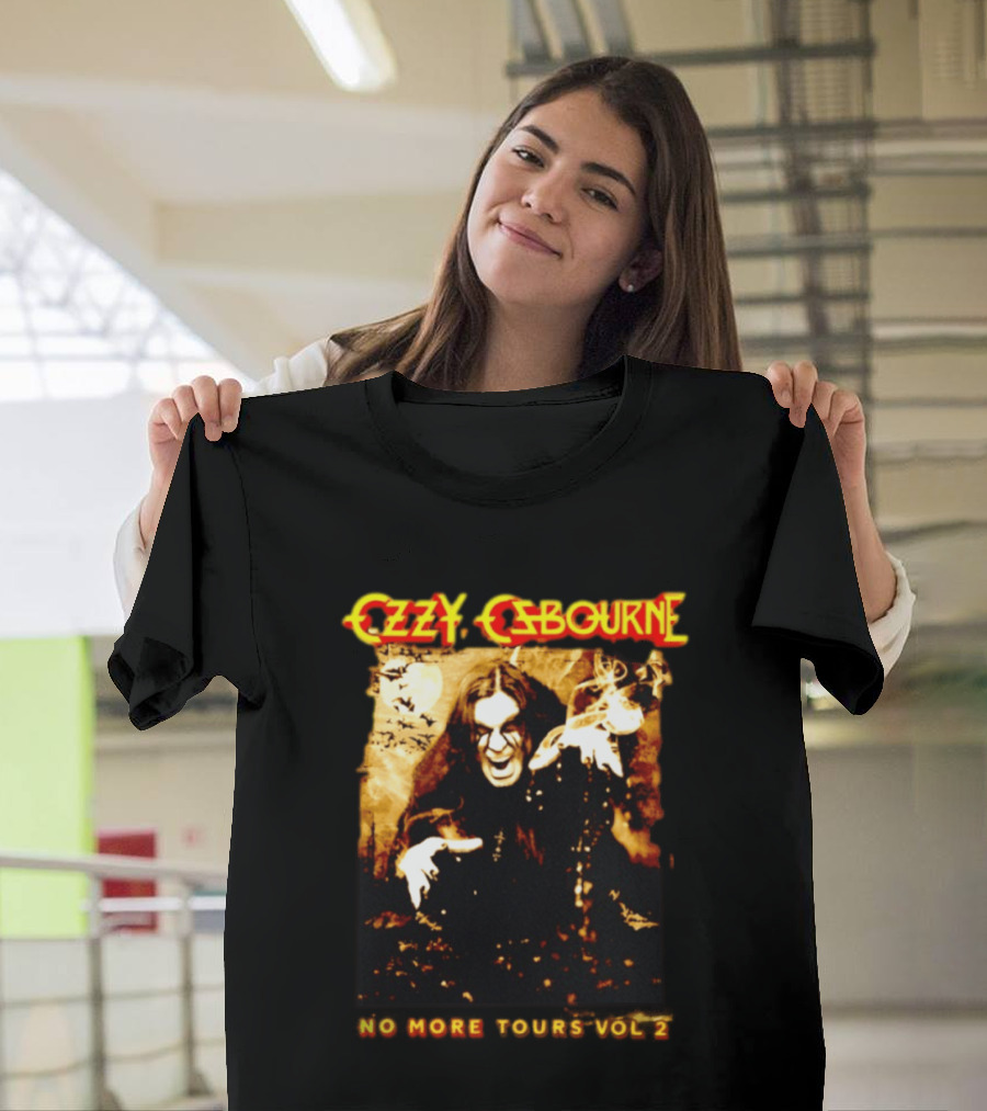 Ozzy Osbourne No More Tours Vol 2 Bats Full Moon Smoke Halloween T-Shirt