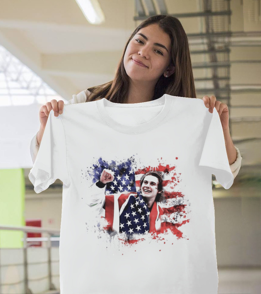 Jack Hughes USA Hockey Overtime Winner Victory Celebration T-Shirt