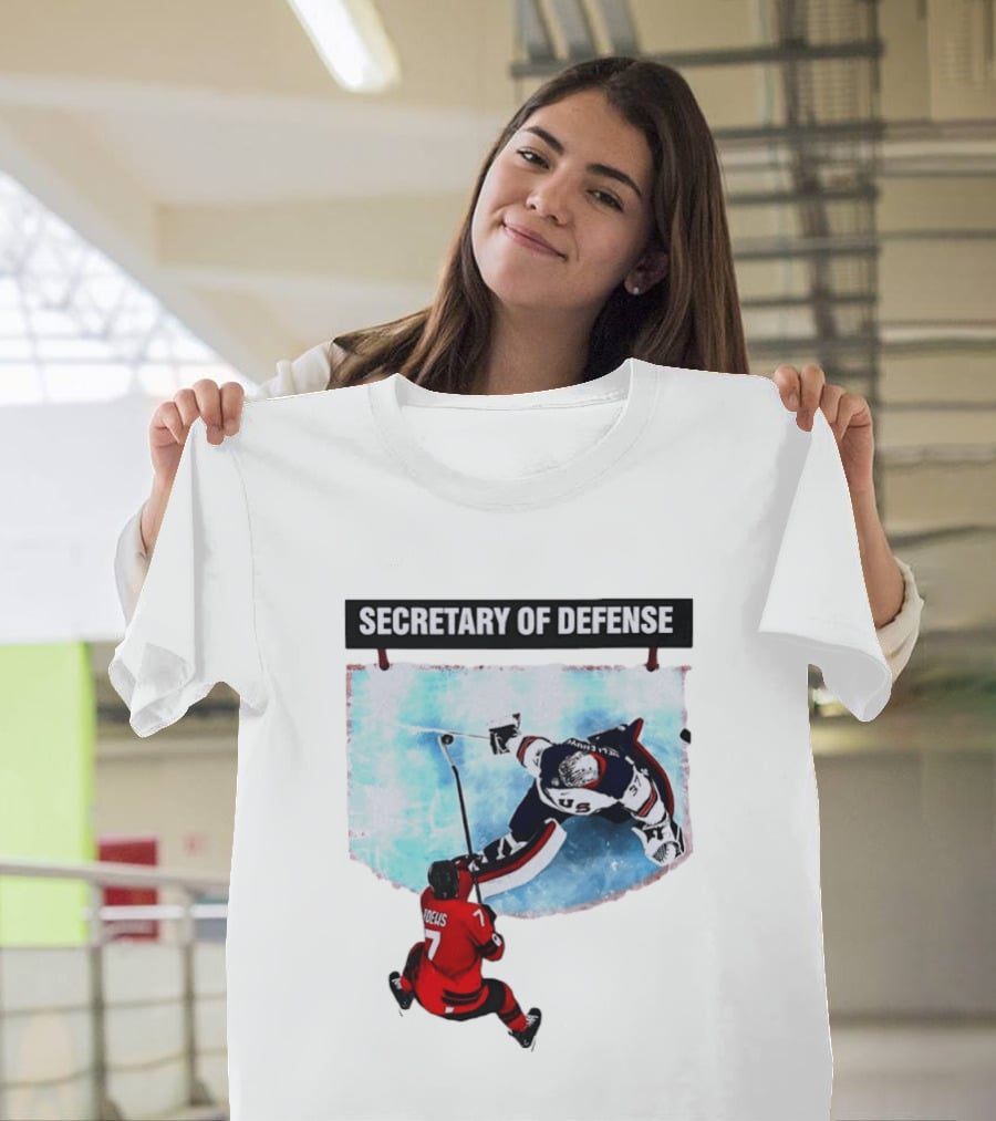 Secretary Of Defense USA Hockey Goalie Epic Save Faceoff T-Shirt