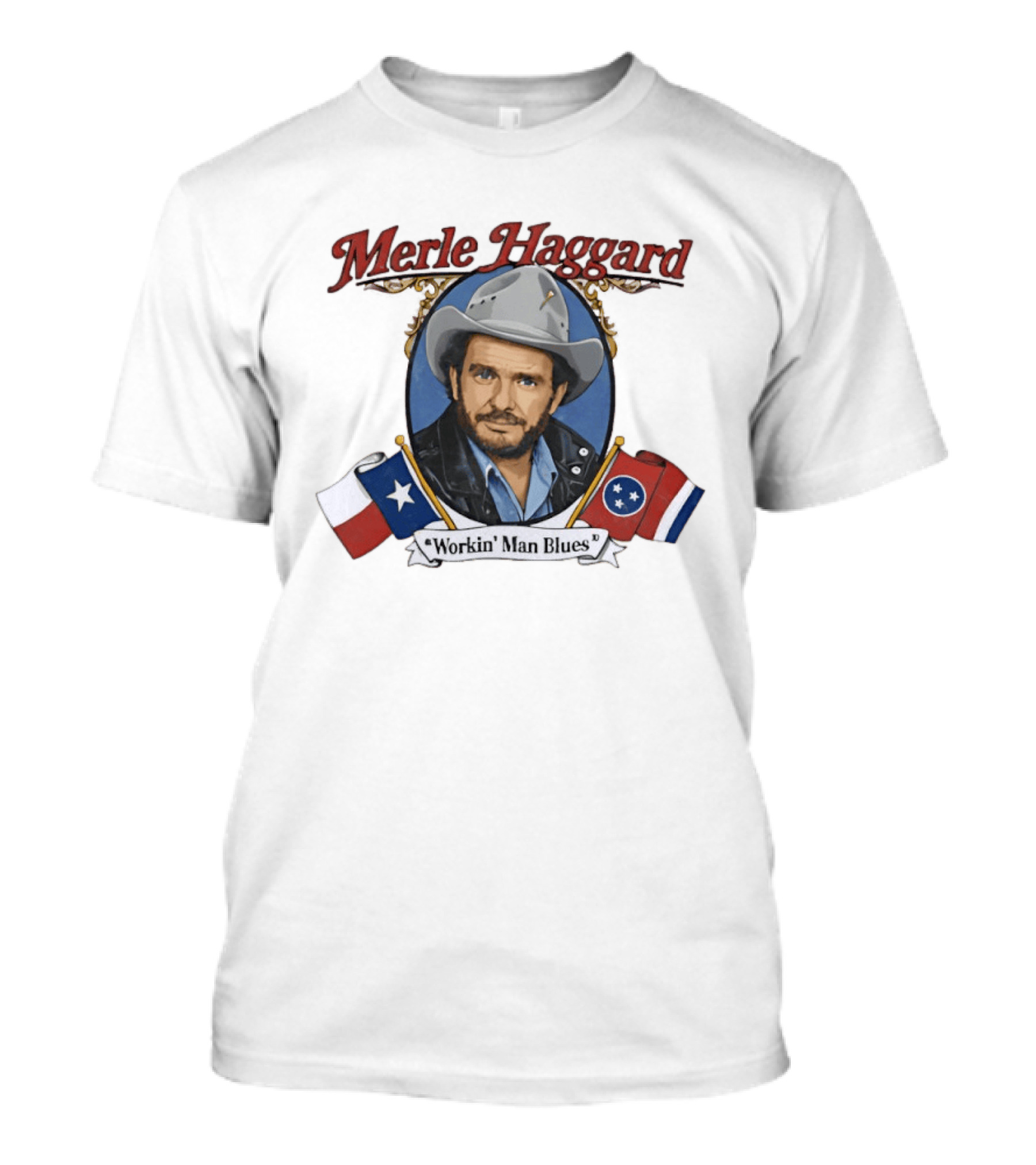 Merle Haggard Workin' Man Blues Texas Tennessee Country Music Hero T-Shirt