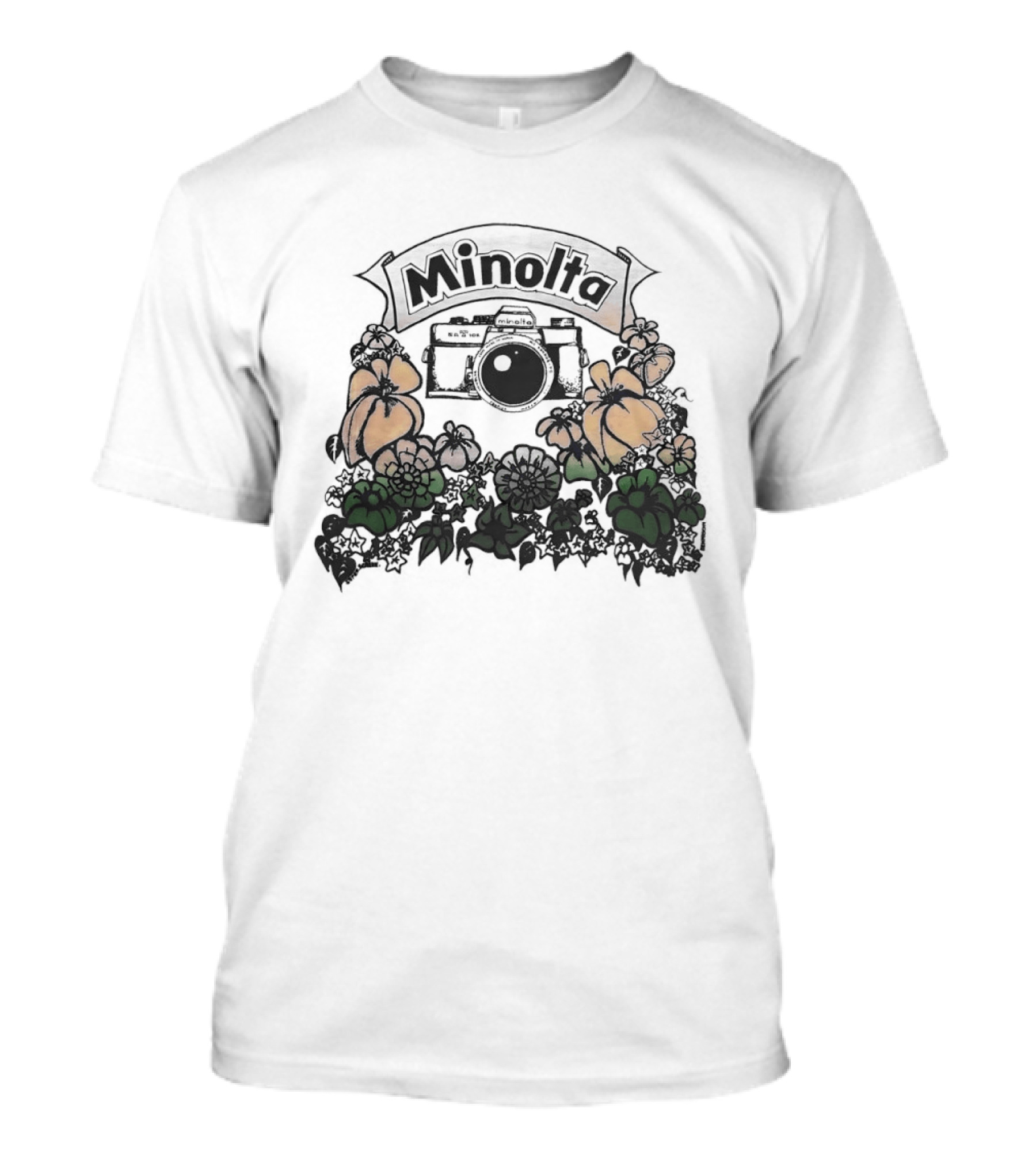 Minolta X700 Vintage Camera Floral Aesthetic T-Shirt