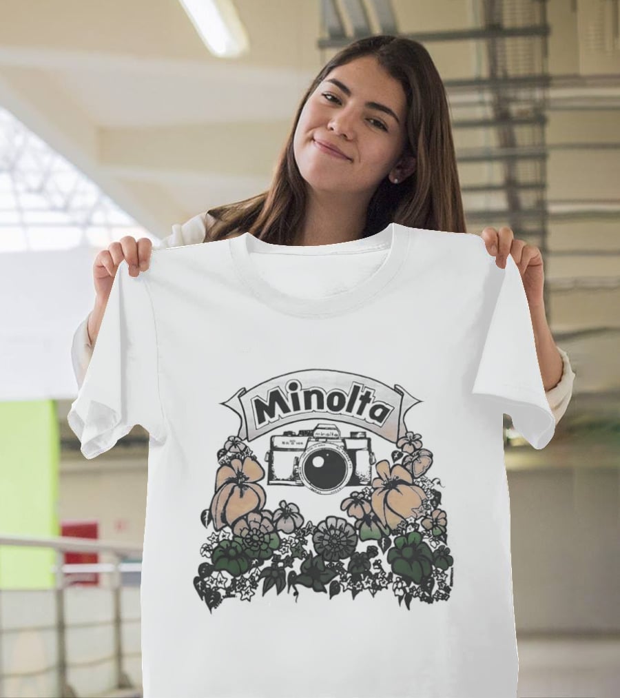 Minolta X700 Vintage Camera Floral Aesthetic T-Shirt