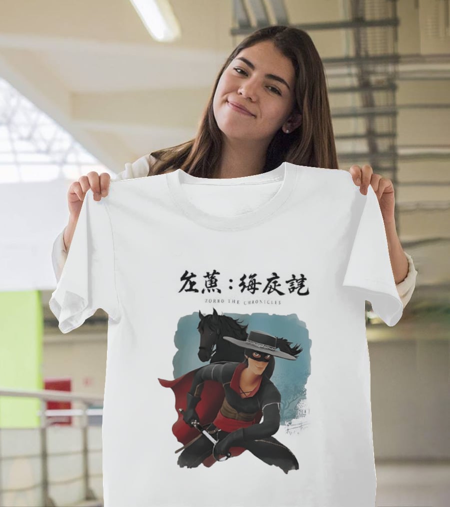 Zorro The Chronicles Heroic Adventure And Black Horse T-Shirt