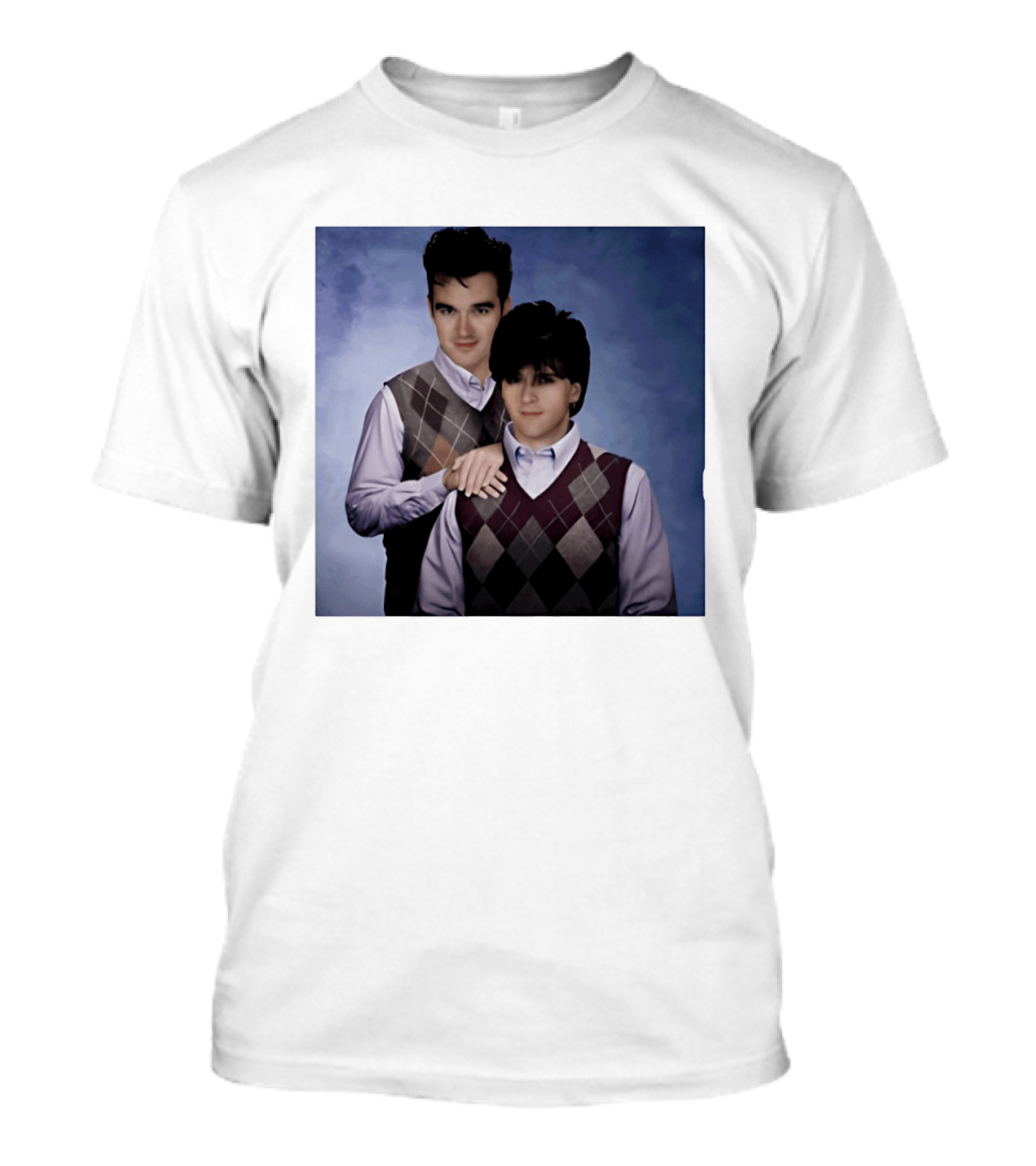 Morrissey Moz Johnny Marr Argyle Sweater Step Brothers T-Shirt