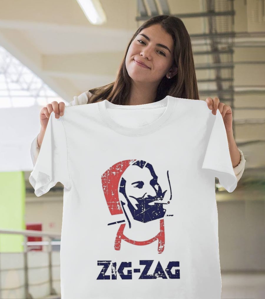 Zig Zag Rolling Papers Cigarette Mocking T-Shirt