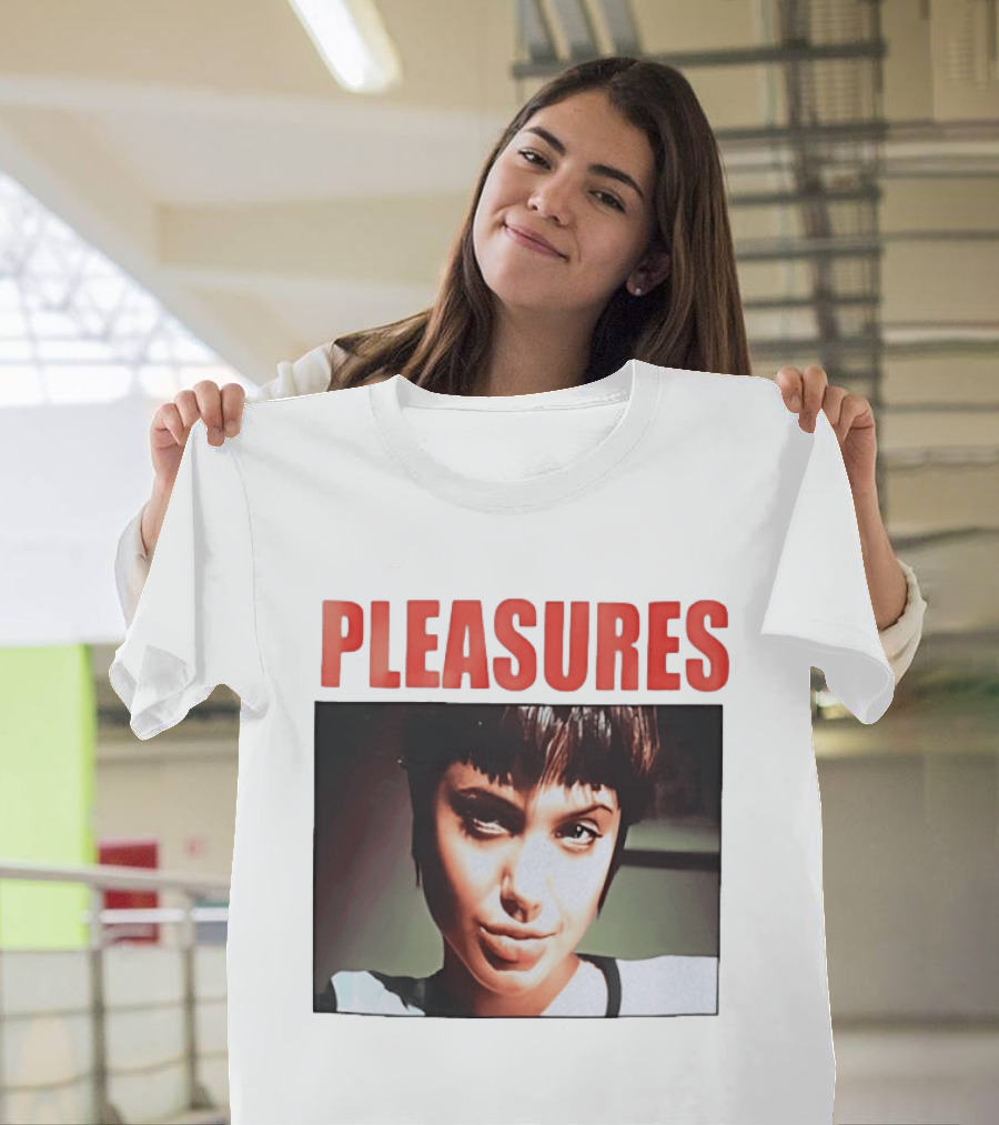 Pleasures Angelina Jolie Bold Typography Fashion T-Shirt