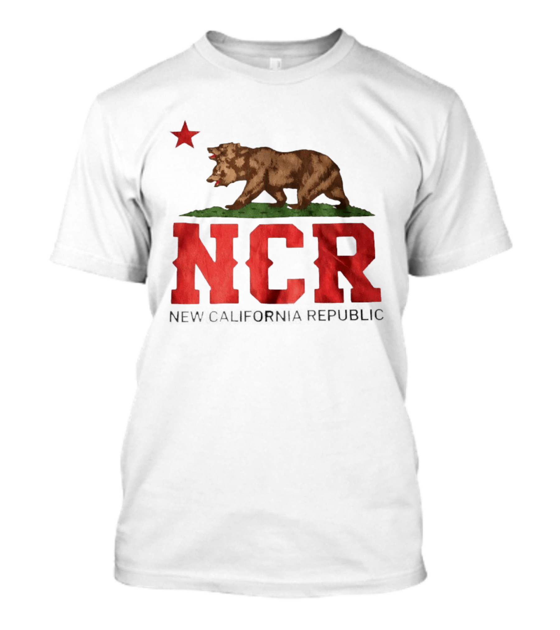 Fallout NCR Bear New California Republic Flag T-Shirt