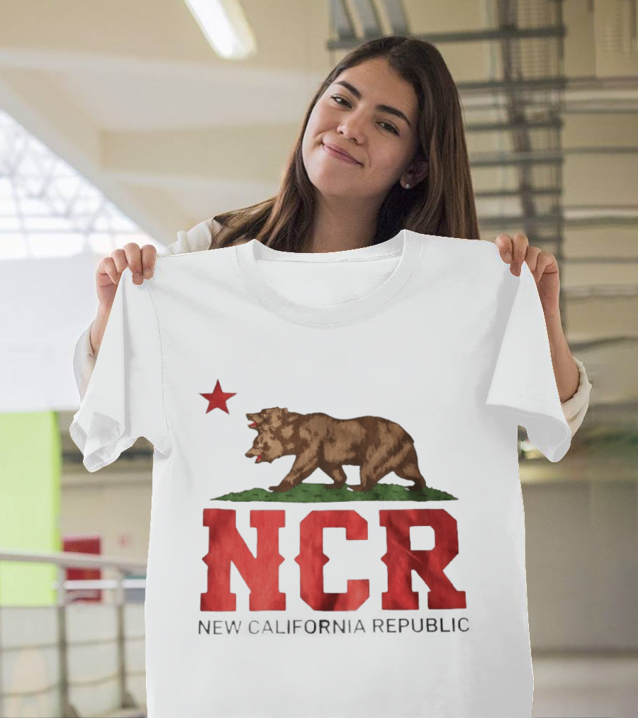 Fallout NCR Bear New California Republic Flag T-Shirt