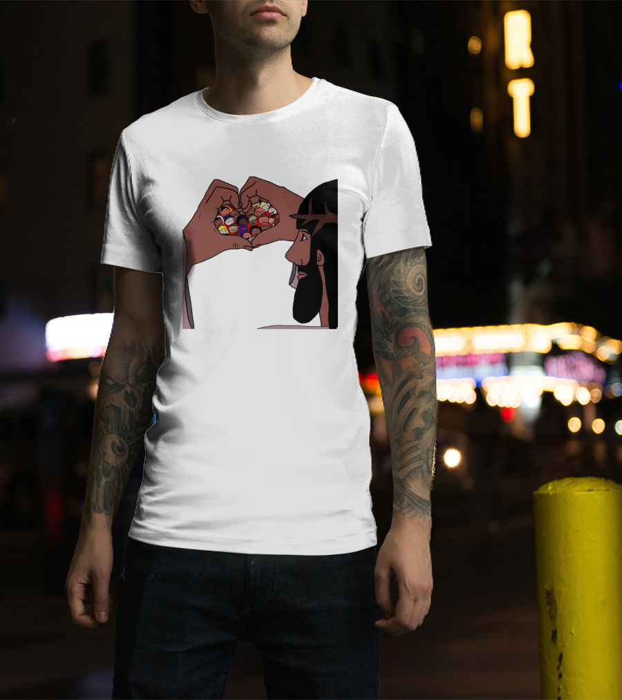 Jesus Love Includes Everyone Heart Hands Diversity Faces T-Shirt