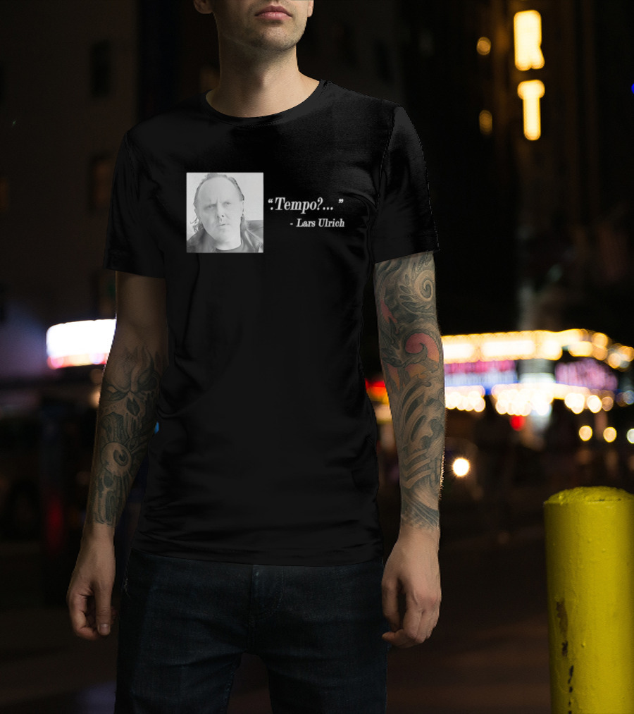 Lars Ulrich Tempo Vintage Style Photo T-Shirt