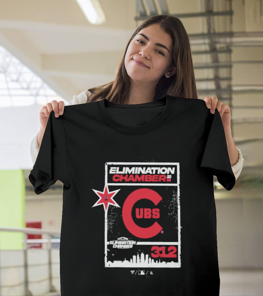 WWE Elimination Chamber 2026 Chicago Cubs Crossover Event T-Shirt