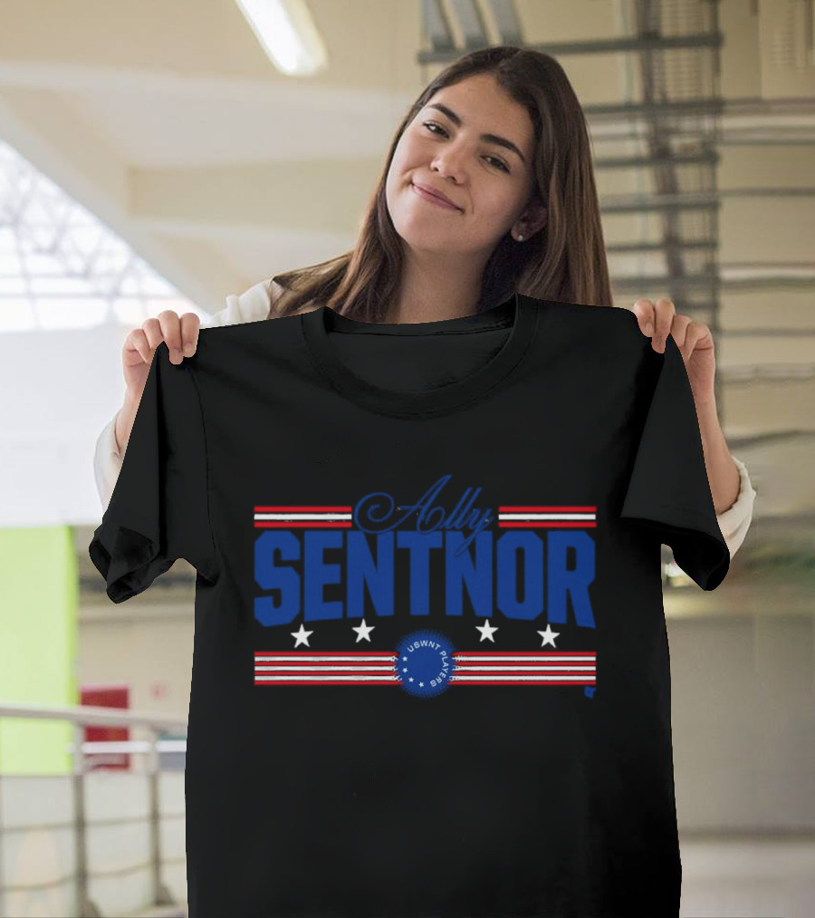 Ally Sentnor Stars And Stripes USWNT Player T-Shirt