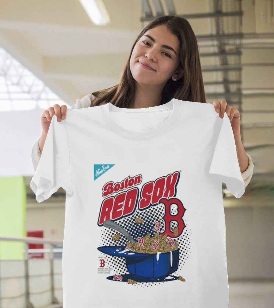 Boston Red Sox B Cap With Cereal Bowl T-Shirt