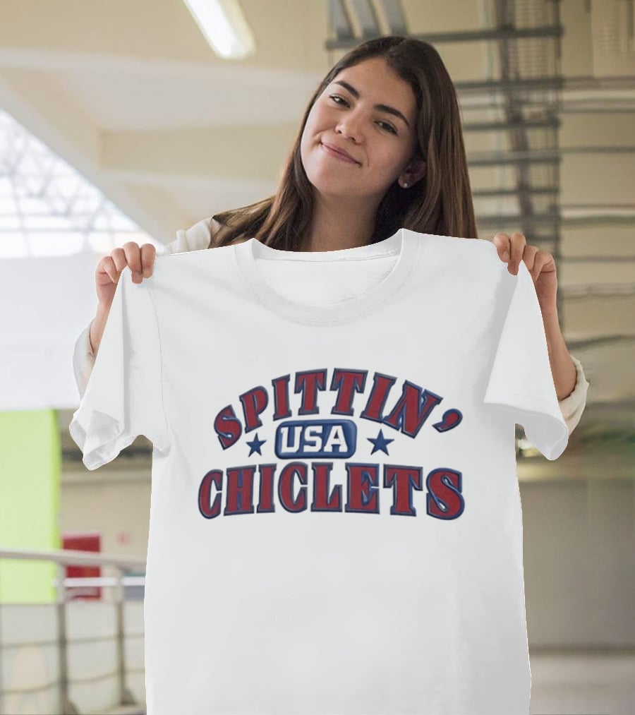 Spittin Chiclets USA Stars Arch Red White Blue T-Shirt